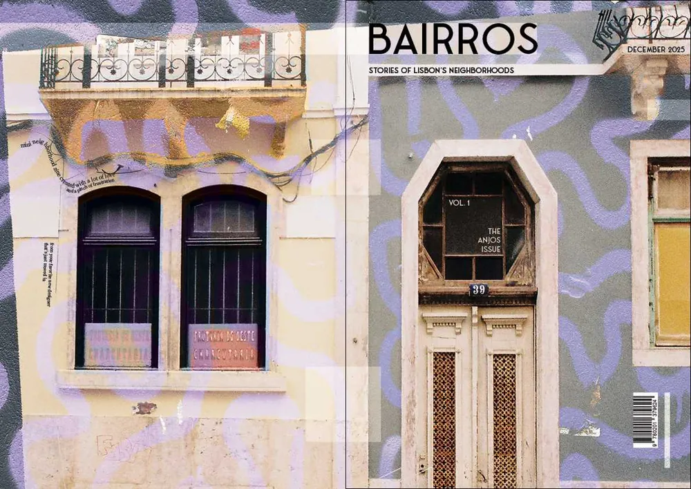 The final cover: lavender squiggles over the whole wrap, with the barcode and “Vol. 1, The Anjos Issue” in the window