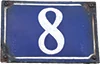 House number plaque 8