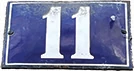 House number plaque 11