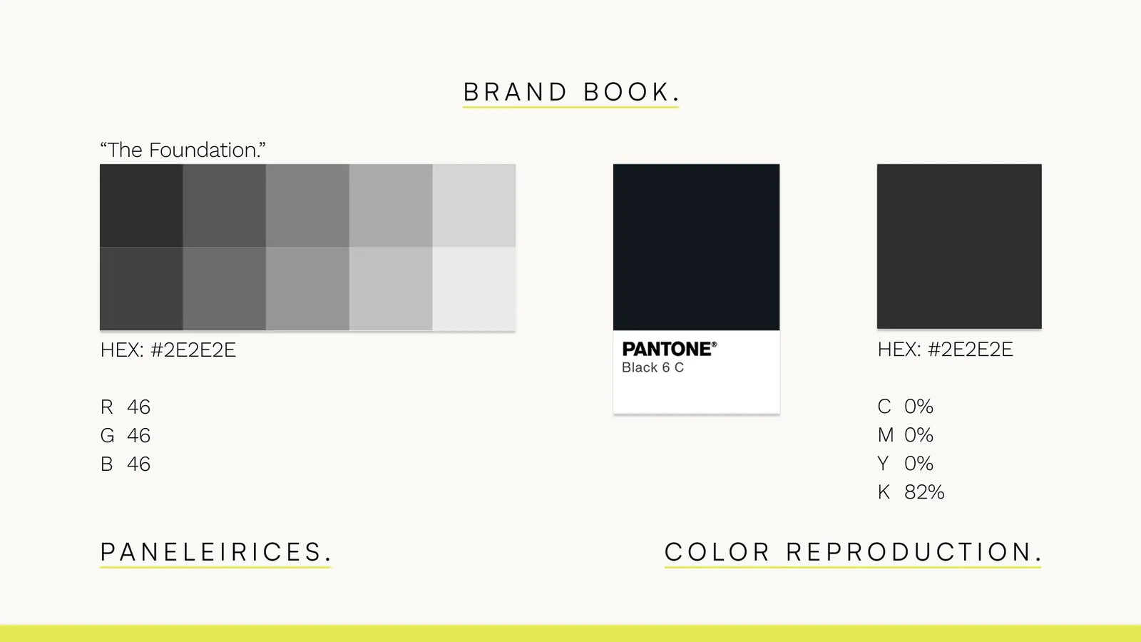 Brand book: The Foundation, #2E2E2E