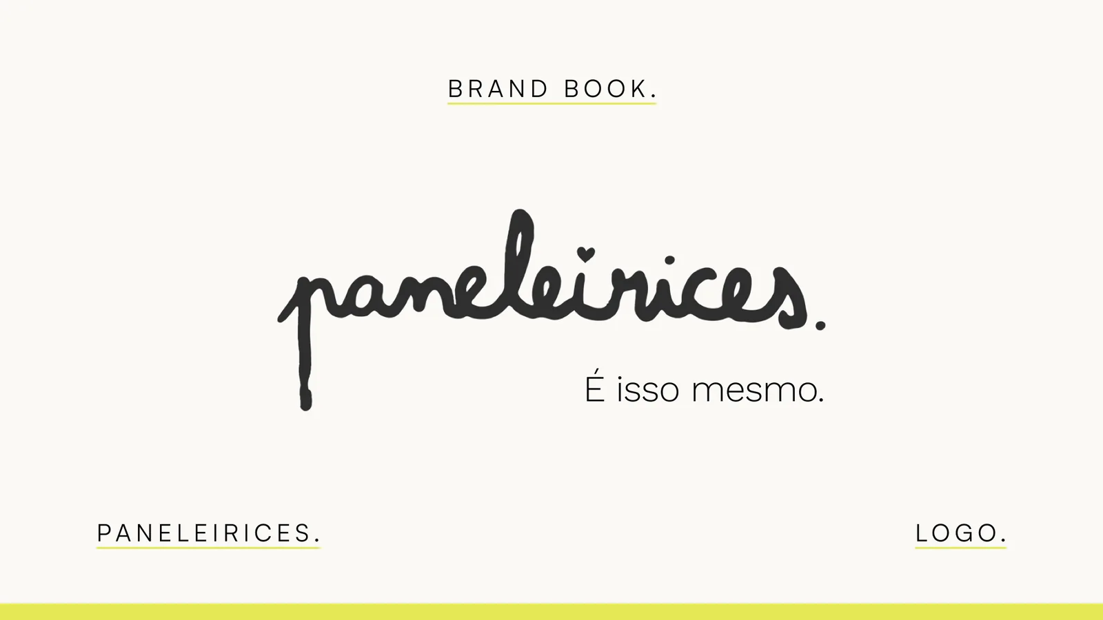 Brand book: the logo