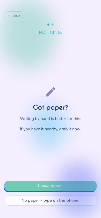 Paper gate: “Got paper? Writing by hand is better for this.”